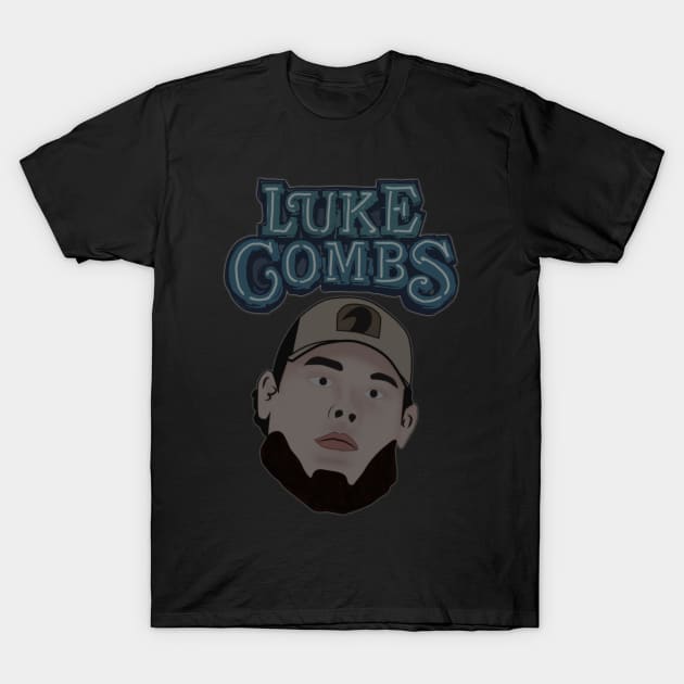 luke combs // country T-Shirt by Super Human Squad